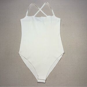 White Strappy Bodysuit by ZARA - Size Medium